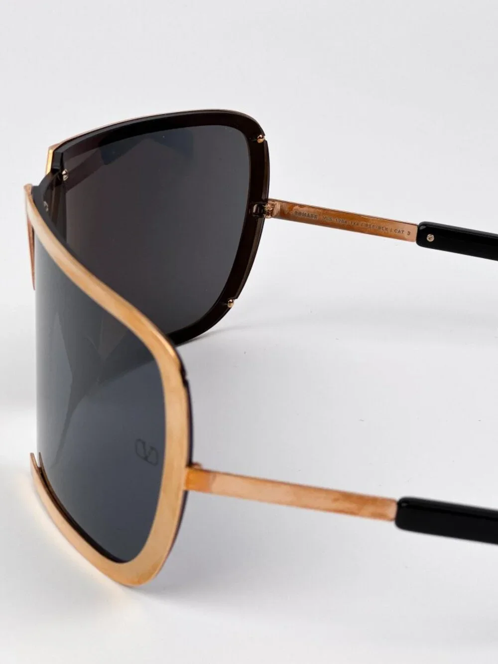 Valentino Sunglasses – Rose Gold Titanium Oversized Mask V-ROMASK VLS-120A A